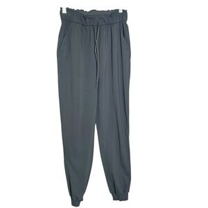Lululemon Stretch High-Rise Jogger Full-Length Black‎ Size 4 Luxtreme Sweat wick
